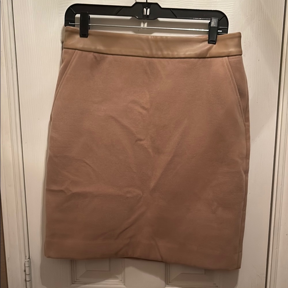 CAbi Tan A-Line Skirt